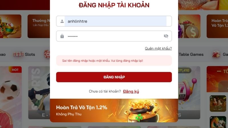 Nguyên nhân khiến người chơi phải lấy lại mật khẩu HDBET
