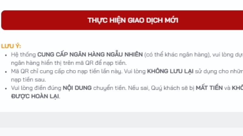 Lưu ý để nạp tiền HDBET thành công 100%