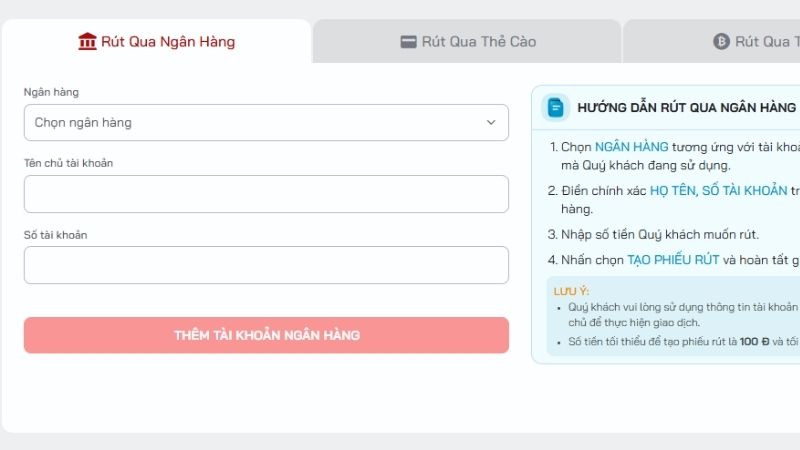 Những điều kiện tiên quyết để rút tiền HDBET thành công