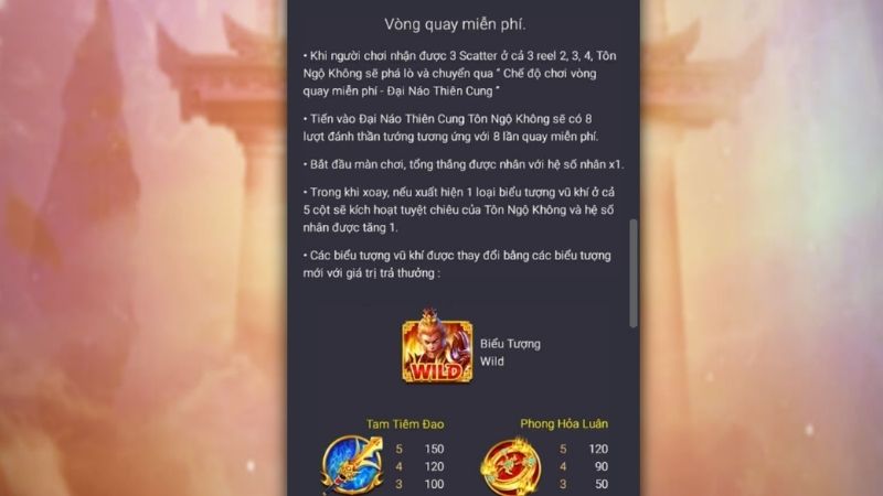 Vòng quay miễn phí Tây Du Thần Khí HDBET